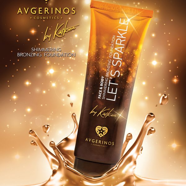 AVGERINOS SHIMMERING FOUNDATION, branding, packaging, label design, yellow bean, yellow bean
