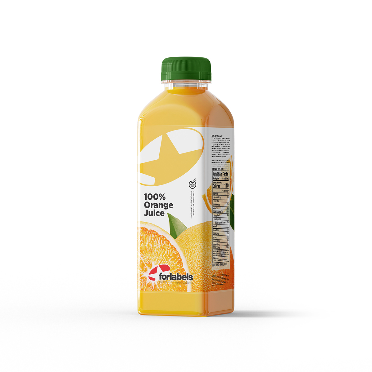 ADHESIVE LABELS_ORANGE JUICE BOTTLE