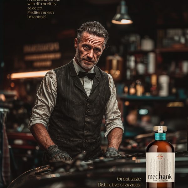The Mechanic Gin print ad από τη Yellow Bean